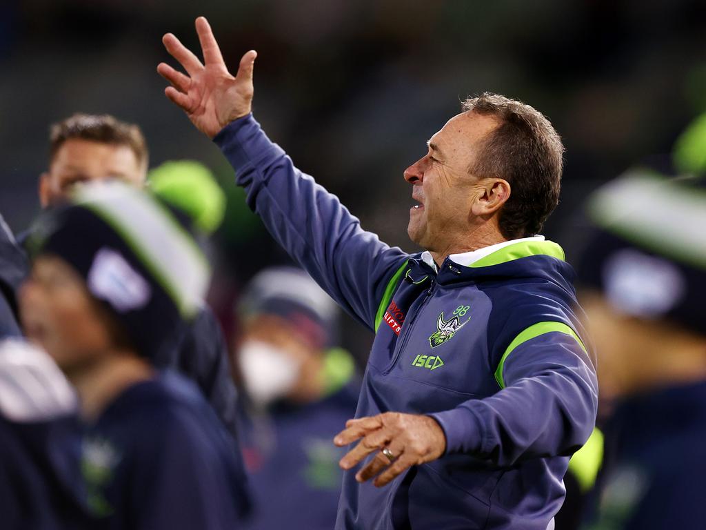 Ricky Stuart will never coach against the Raiders. Picture: Mark Nolan/Getty Images