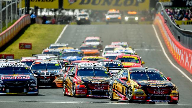 Tax agents will be flooring it to Bathurst to target dishonest businesses cashing in on the big racing event on Mt Panorama. Picture: AAP/Brendan Esposito