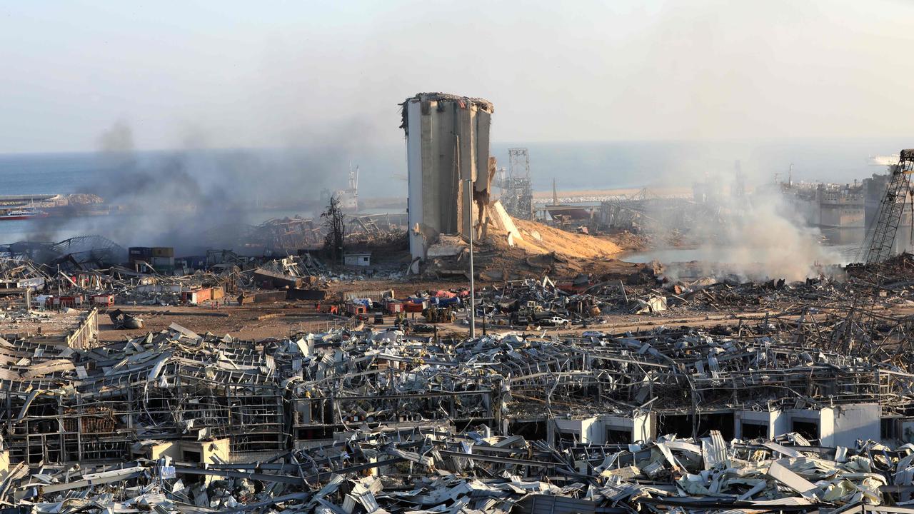 Rescuers worked through the night, searching for survivors. Picture: AFP