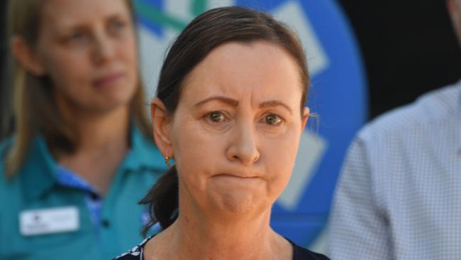 Health Minister Yvette D'Ath at Townsville University Hospital earlier this year. The minister declined to comment on the incident. Picture: Evan Morgan