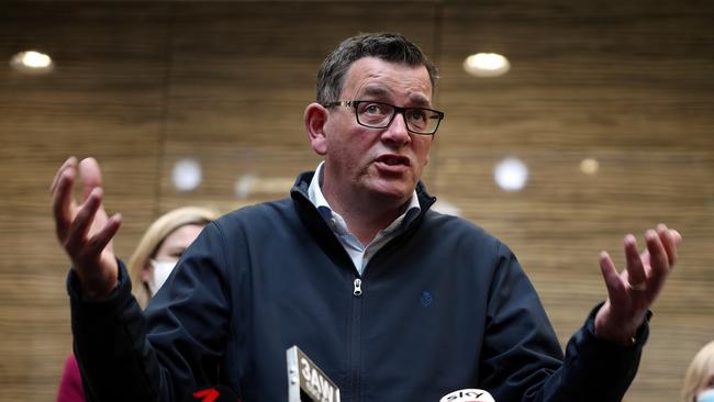 Daniel Andrews is facing what’s been described as a ‘trial of civic instigation’. Picture: Luis Enrique Ascui