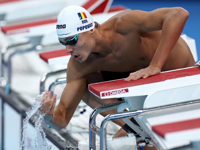 David Popovici is the man to beat in the 200m freestyle. Picture: Sarah Stier/Getty Images