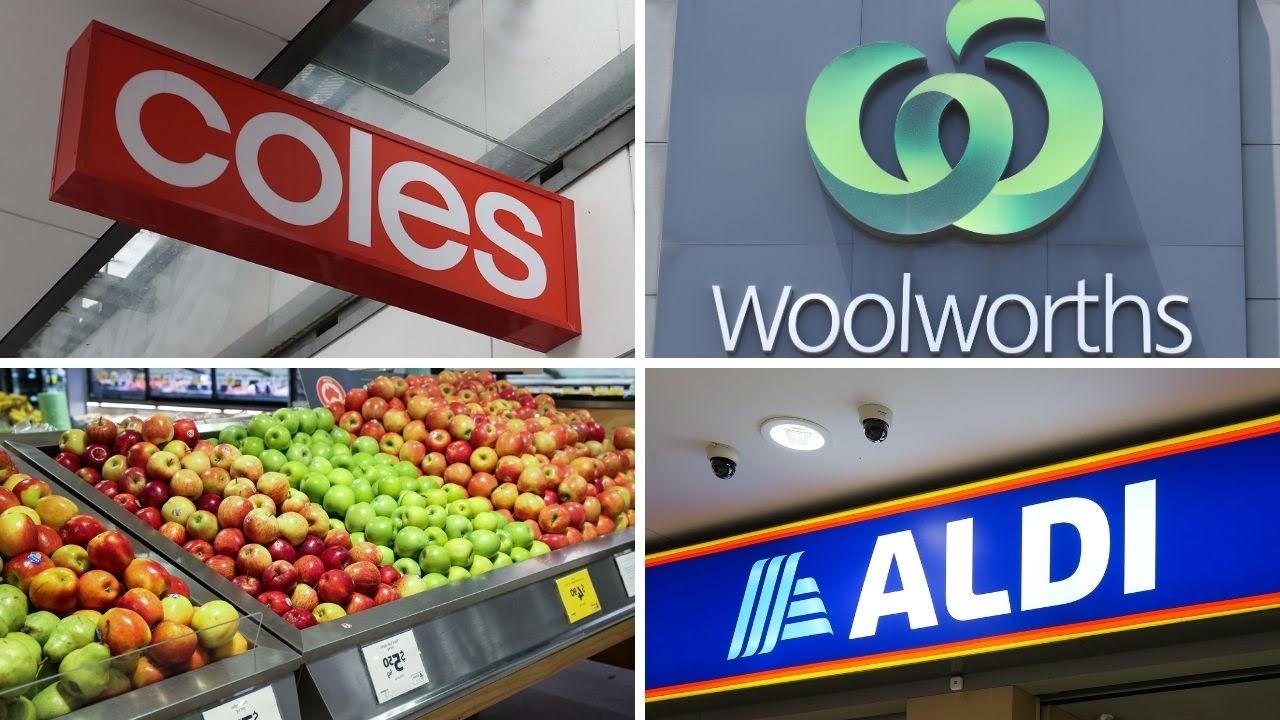 Coles maintains about 28 per cent of the Australian supermarket marketshare, Woolworths has about 37 per cent, and Aldi has about 10 per cent. Picture: NewsWire