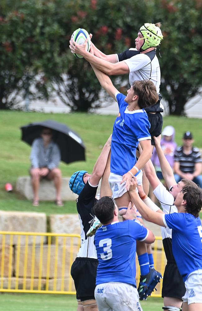 Iona College No 5 AIC First XV rugby union between Iona College and St Edmund's College. Saturday May 4, 2024. Picture, John Gass