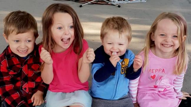 (L-R) Wyatt, Ally, Zaidok and Matilda were killed when the car their mother was driving hit a truck head-on.