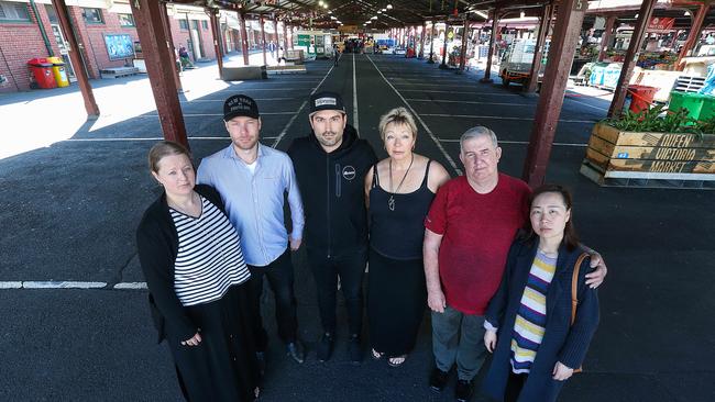 Queen Victoria Market traders weren’t happy with the proposal back in 2017. Picture: Ian Currie