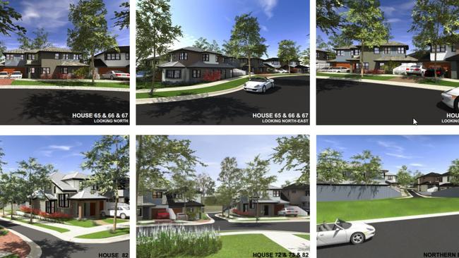 Home designs for a proposed housing development at Wadalba.