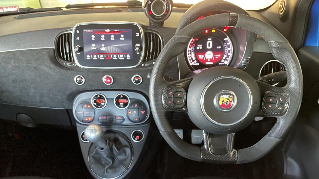 Inside the Abarth 595 Competizione.