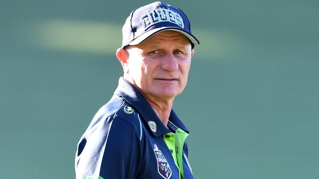 Former NSW State of Origin NRL player Peter Sterling watches a training session in Sydney on Thursday, June 15, 2017. The second match of the three game State of Origin series will by held in Sydney on June 21. (AAP Image/Paul Miller) NO ARCHIVING