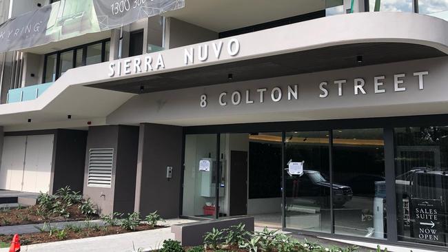 Entrance to the Sierra Nuvo complex at Highgate Hill.