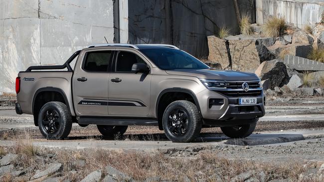 The new Volkswagen Amarok will offer a range one petrol and three diesel engines. Picture: Supplied.