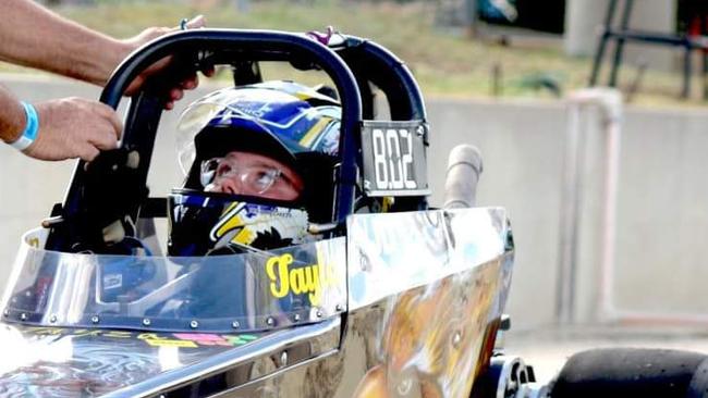 Gladstone's Tayla Kelly, 15, has been drag racing since she was only 10 at Benaraby Dragway.