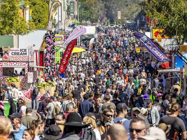 Crowds on day one of the Ekka Royal Queensland Show at Brisbane Showgrounds, Saturday, August 12, 2023 - Picture: Richard Walker