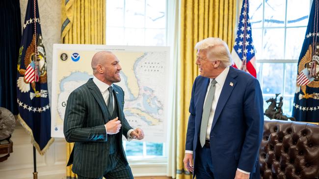 Conor McGregor meets with President Trump in the Oval Office.