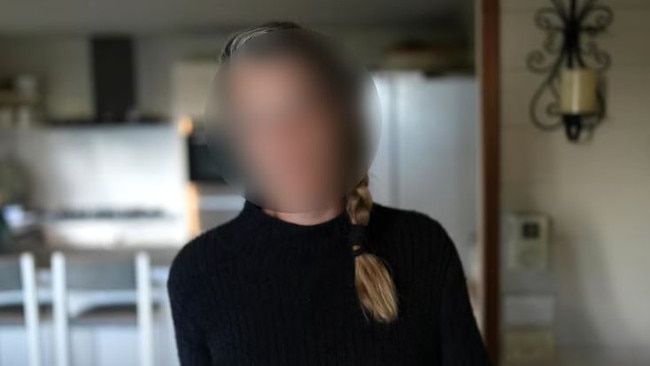 Emily spotted her teenage son standing with a neo-Nazi group on TV. Picture: ABC