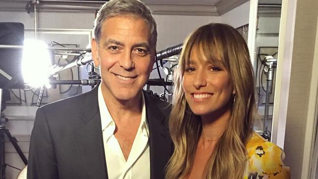 Renee Bargh with George Clooney