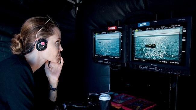 Angelina Jolie directs in Queensland. Picture: Universal