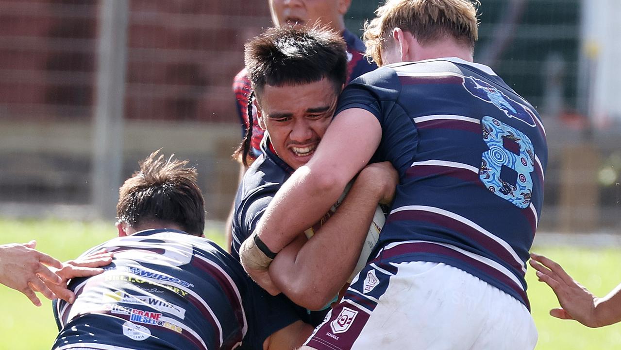 Mountain Creek SHS v Redcliffe SHS, Gibson Park. Picture: Liam Kidston