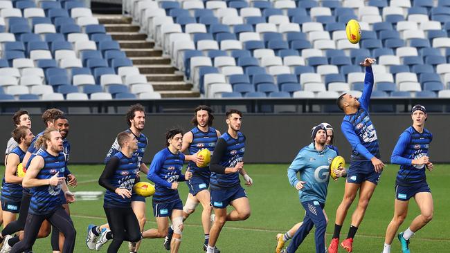 GMHBA Stadium in Geelong could host the Dockers-Blues game. Picture: Alison Wynd