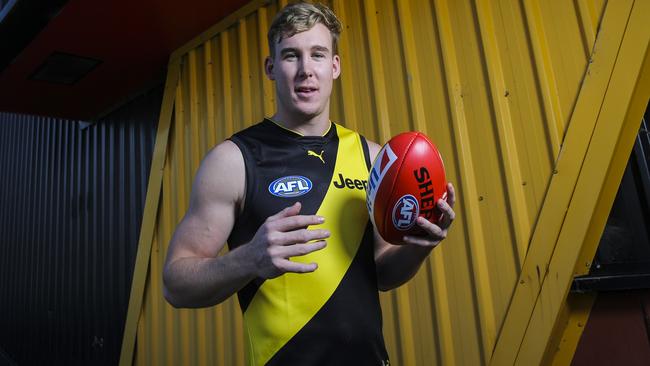 Tom Lynch is officially a Tiger. Picture: Wayne Taylor