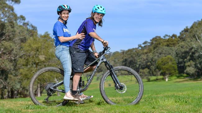 Ian and Deborah Fehler from Escapegoat are launching a new bike hub in the old Belair Golf Club pro shop. Picture: Brenton Edwards