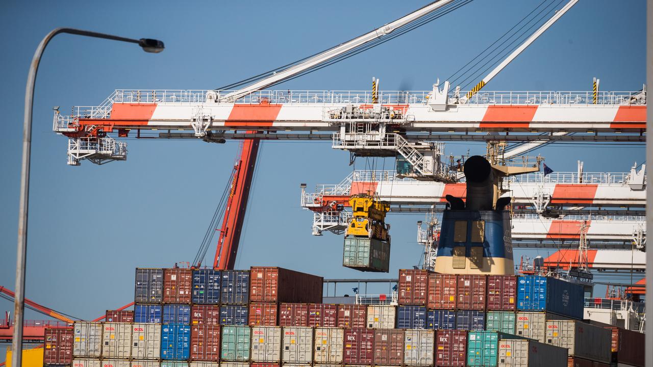 Four major Australian ports have been impacted by a cyber hack. Picture: NCA NewsWire / Paul Jeffers
