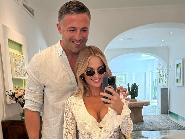 Lucy Burgess has revealed her and her husband are expecting their second child. Image: Instagram