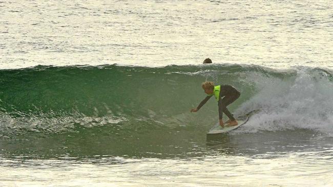 SURFS UP: A surfer makes the most of the easterly swell at Noosa National Park on the weekend. Picture: John McCutcheon