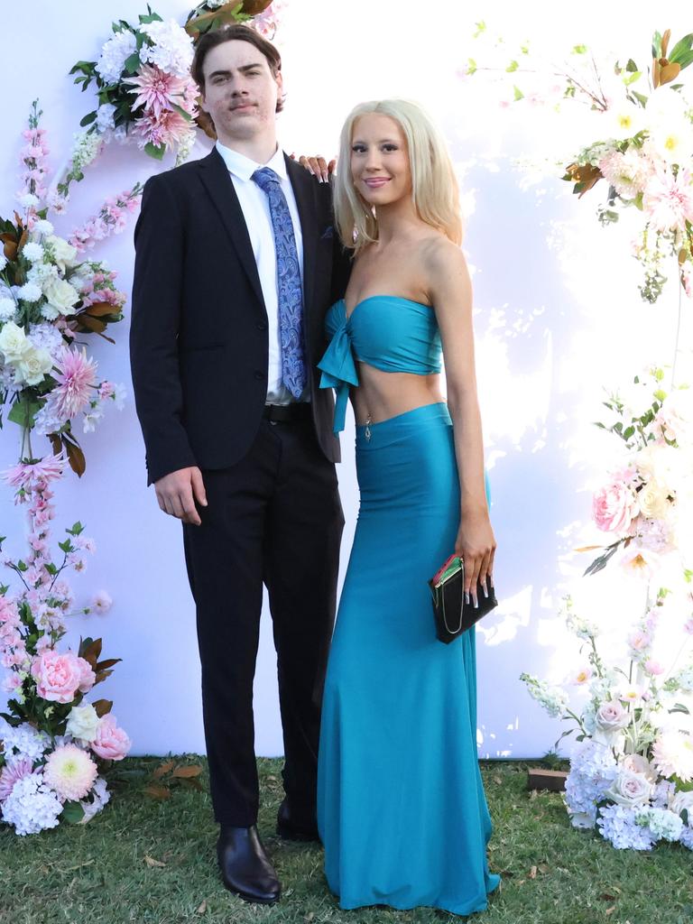 Delaney with formal partner at the 2024 St Ursula's College formal.