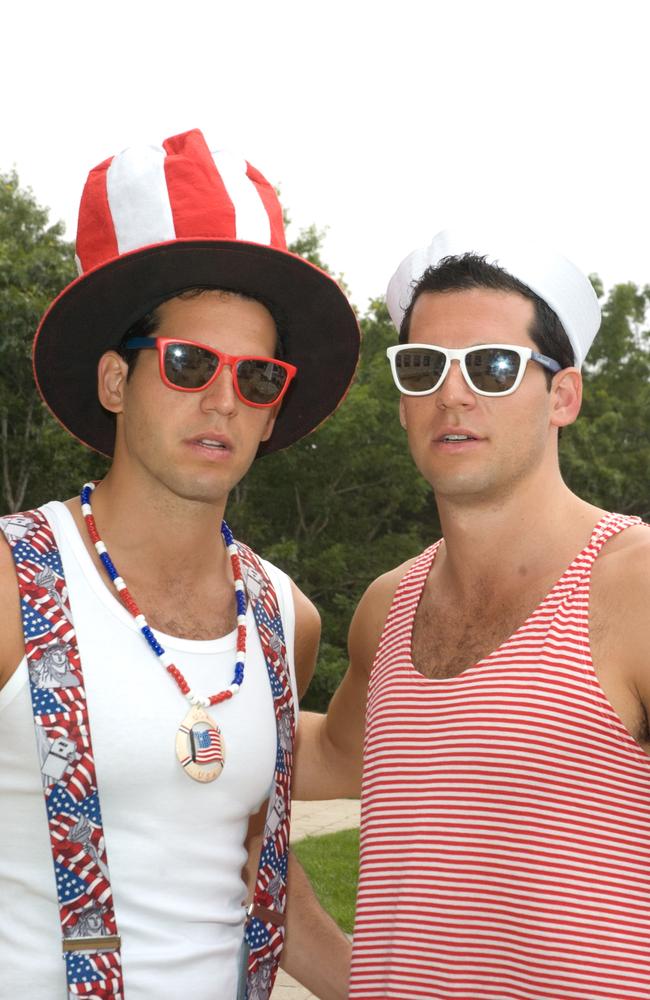 Oren Alexander and Alon Alexander at Hamptons Castle on July 3, 2011 in Water Mill, New York. Picture: by Steven Henry/Getty Images for Sir Ivan