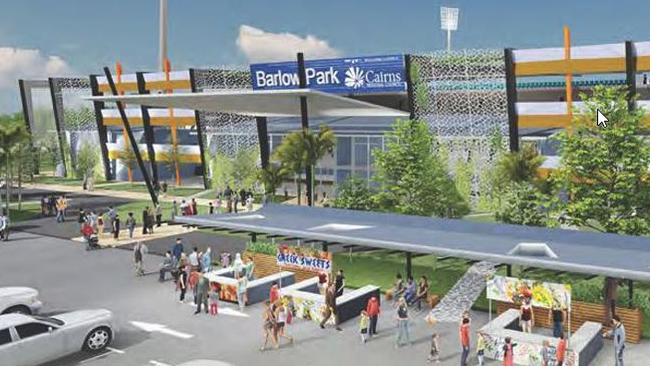 Cairns Regional Council unveiled grand plans to turn the showgrounds and Barlow Park into a major events precinct but there is no budget for the proposal. Picture: supplied.