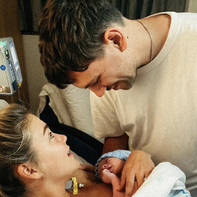 The influencer announced the arrival of her son in a sweet Instagram post. Picture: Instagram