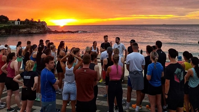 Nights out have been replaced by early morning workouts. Image: Coogee Run Club