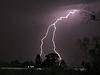 Struck: Lightning storms sparked many fries across Victoria during the heatwave. Picture: Glenn Milne