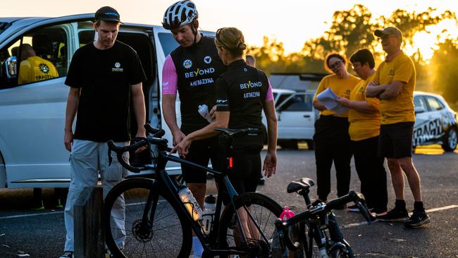 Riders take part in the TRACTION charity event