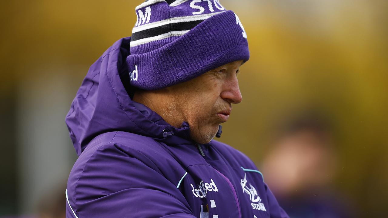 Storm coach Craig Bellamy insists Cameron Munster will see out his contract at Melbourne. Picture: Daniel Pockett/Getty Images