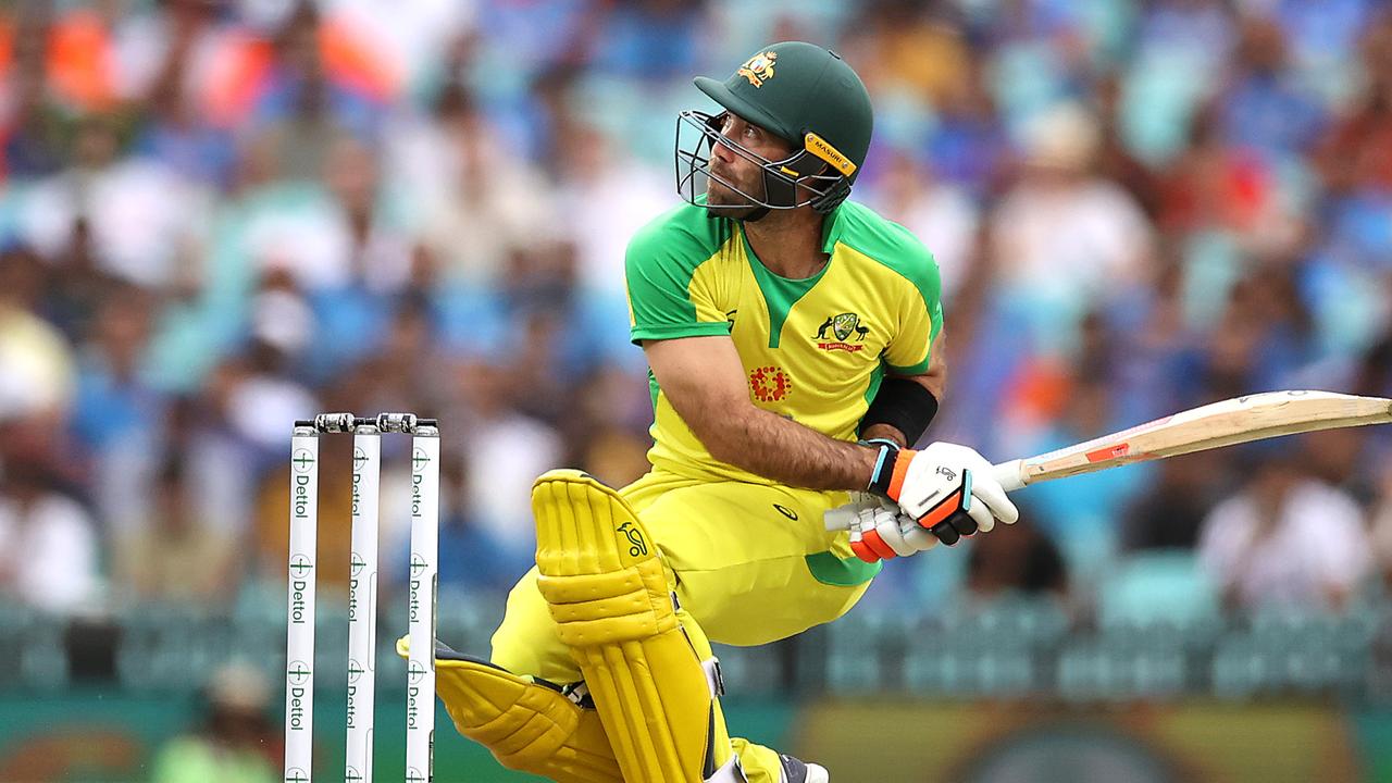 Glenn Maxwell is a master of the switch-hit. (Photo by Cameron Spencer/Getty Images)