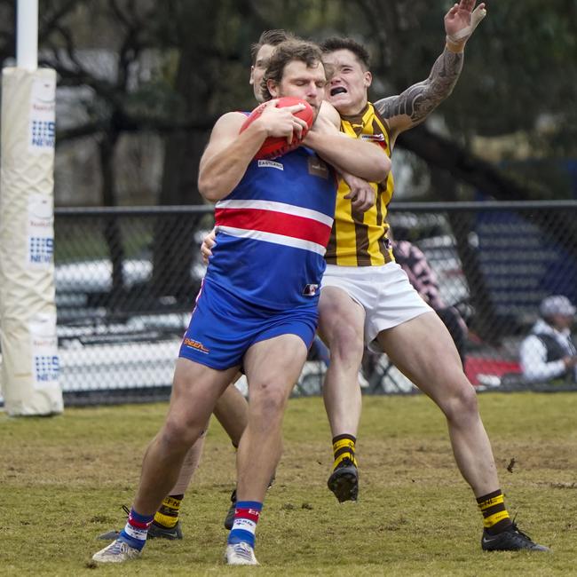 South Croydon’s James Wilsen kicked five majors on Saturday. Picture: Valeriu Campan