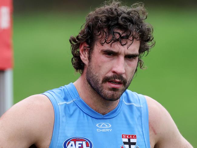 MELBOURNE, DECEMBER 6, 2024: St Kilda pre-season training at RSEA Park. Max King. Picture: Mark Stewart