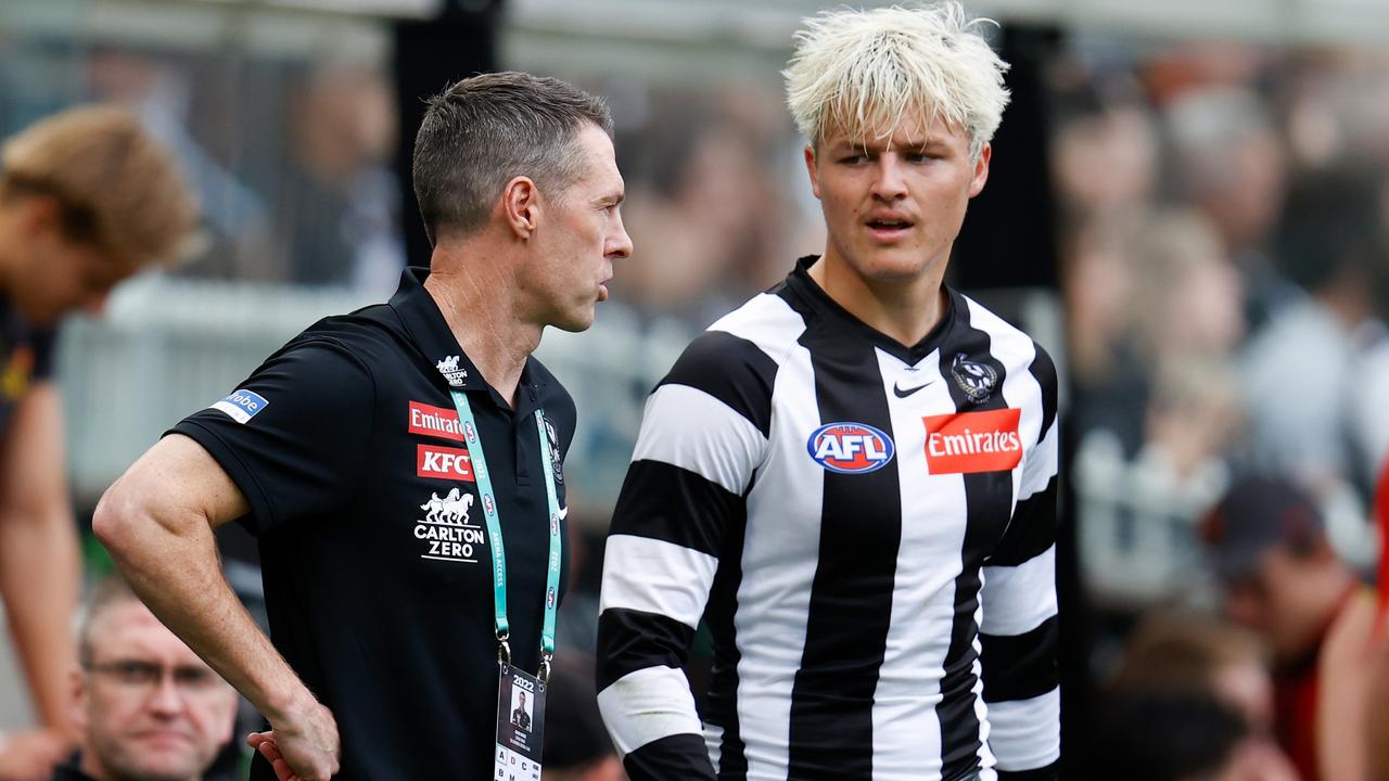 Collingwood coach Craig McRae has been a big supporter of Jack Ginnivan since his arrival at the club.