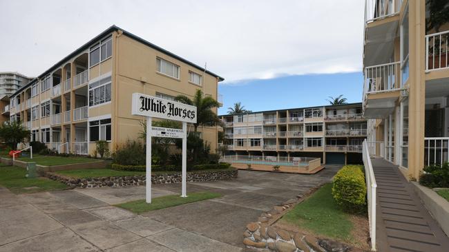 Exterior of White Horse building at Burleigh Heads Esplanade. Picture Mike Batterham