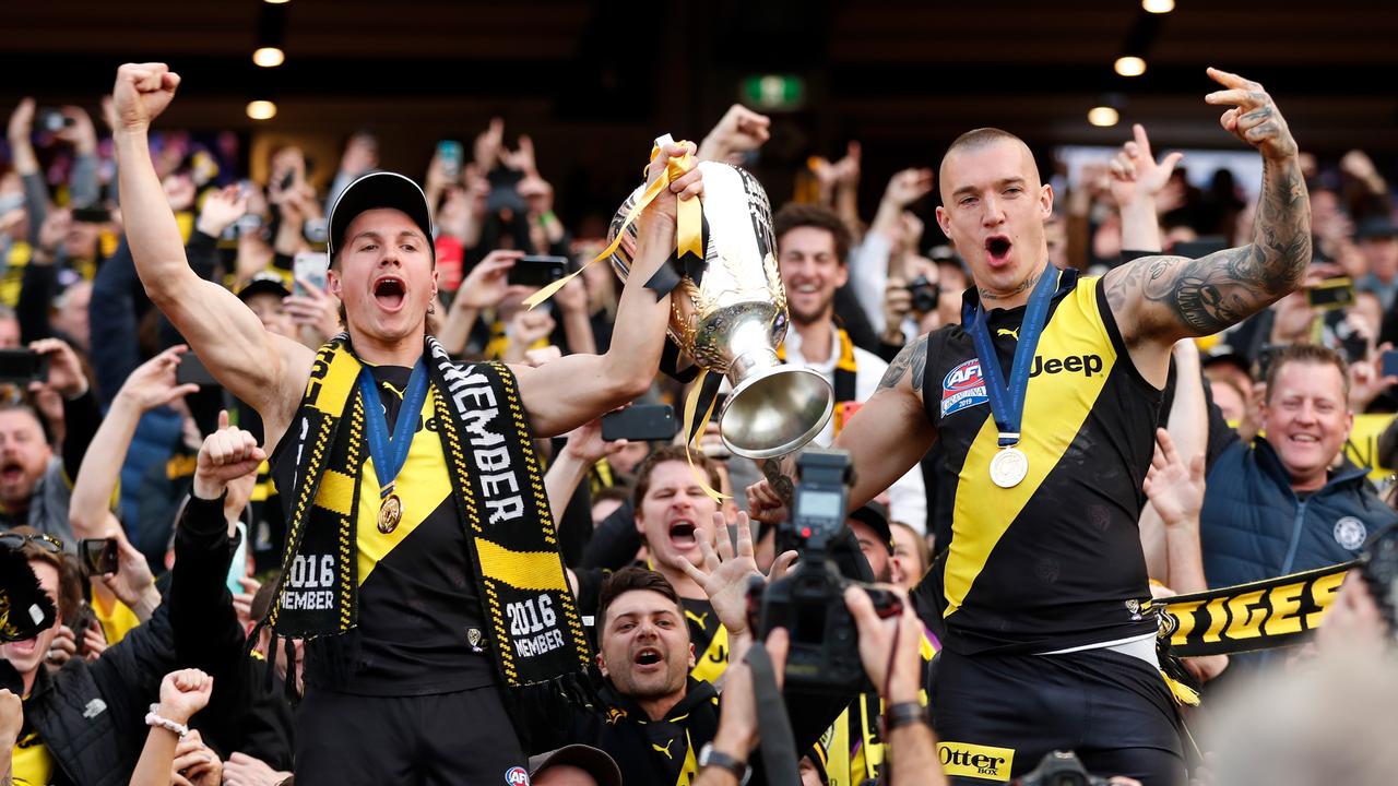 Can the Tiger train delivery another premiership? Photo: Michael Willson/AFL Photos via Getty Images.