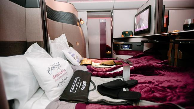 Qatar Airways’ Qsuite business class.