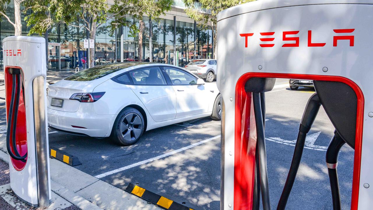 Tesla’s Superchargers are well-placed and operate consistently. Picture: NCA NewsWire / Brenton Edwards