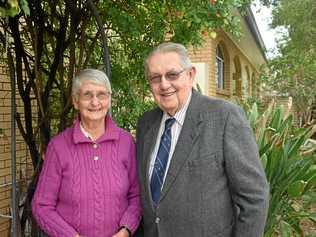 HONOURED: Roma's newest OAM recipient, John 'Jock' Sullivan, with his wife Vera. Picture: Jorja McDonnell