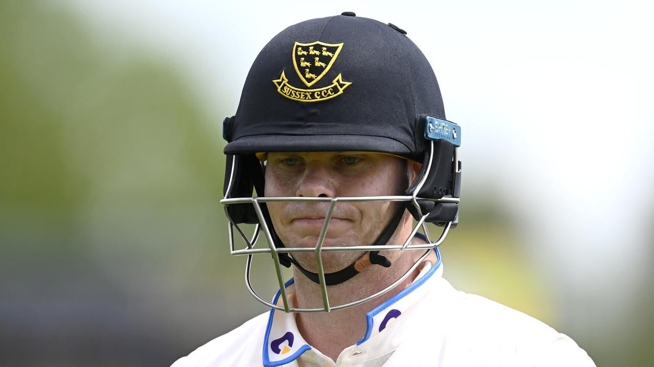 Smith was dismissed for 30. (Photo by Gareth Copley/Getty Images)