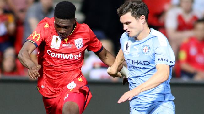 Melbourne City had no answers for Al Hassan Toure. Picture: AAP Images