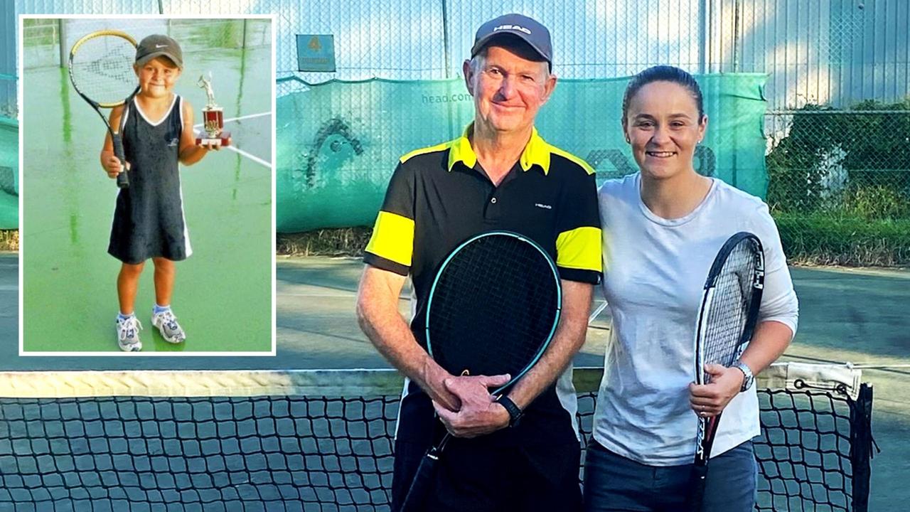 Ash Barty Child Trophy Photo: Champ Signs Off From West Brisbane Tennis ...