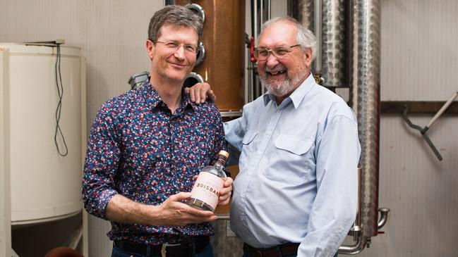 Michael Hickinbotham and master distiller, Dr Graham Jones