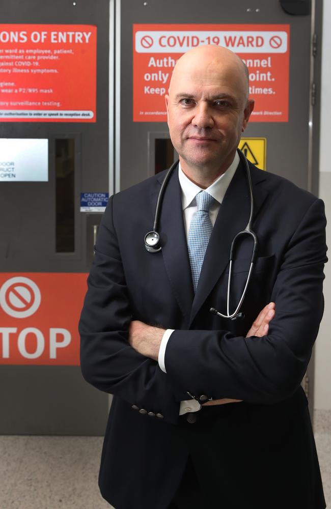 Dr John Gerrard, at Gold Coast University Hospital. Picture: Glenn Hampson